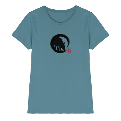 Zen Tapir im japanischen Enso Kreis - Ladies Premium Shirt