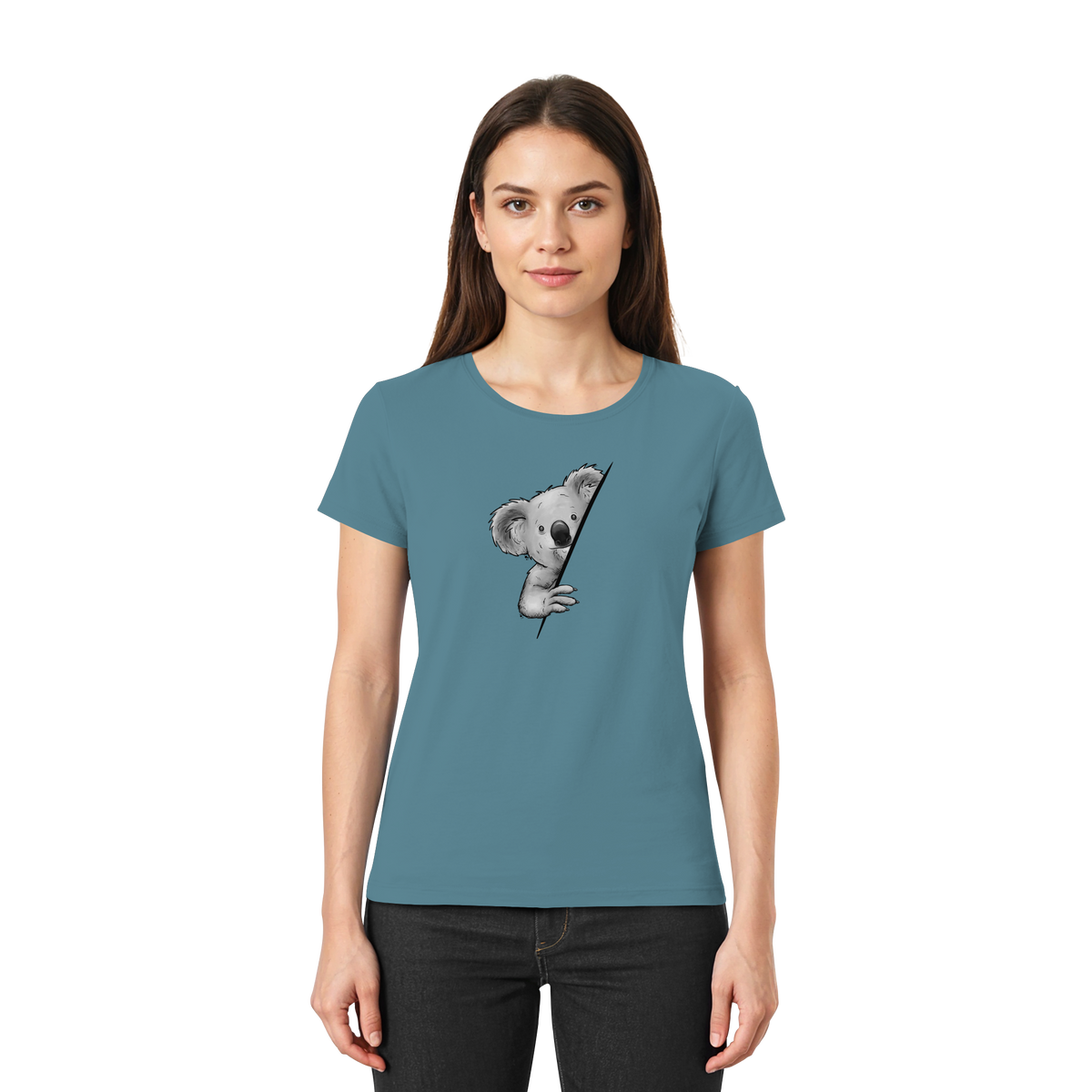 Koala Bär Illustration - Ladies Premium Shirt