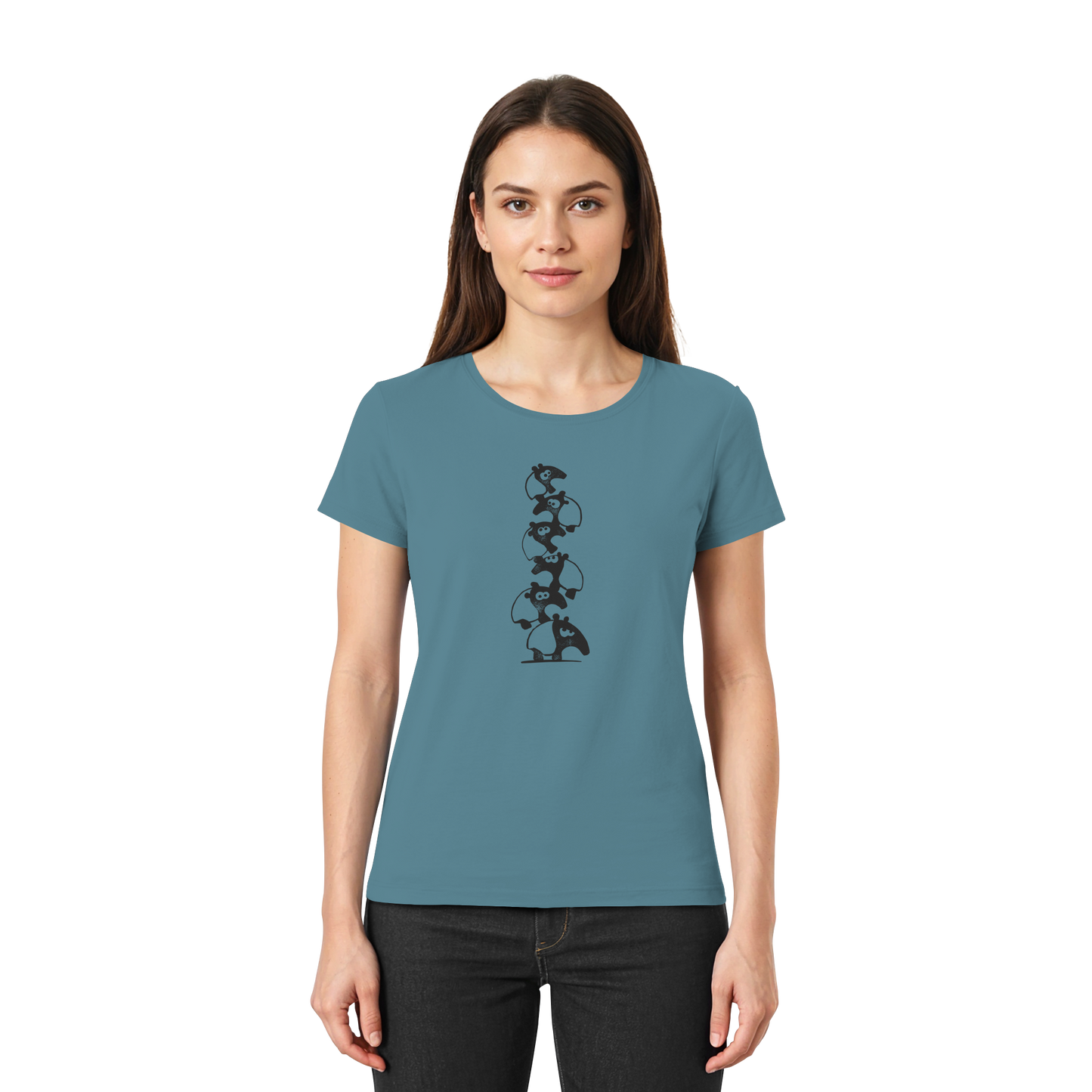 Lustiger Haufen aus Schabracken-Tapiren - Ladies Premium Shirt