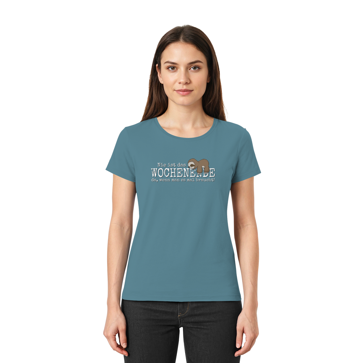 Kawaii Faultier Wochenende - Ladies Premium Shirt