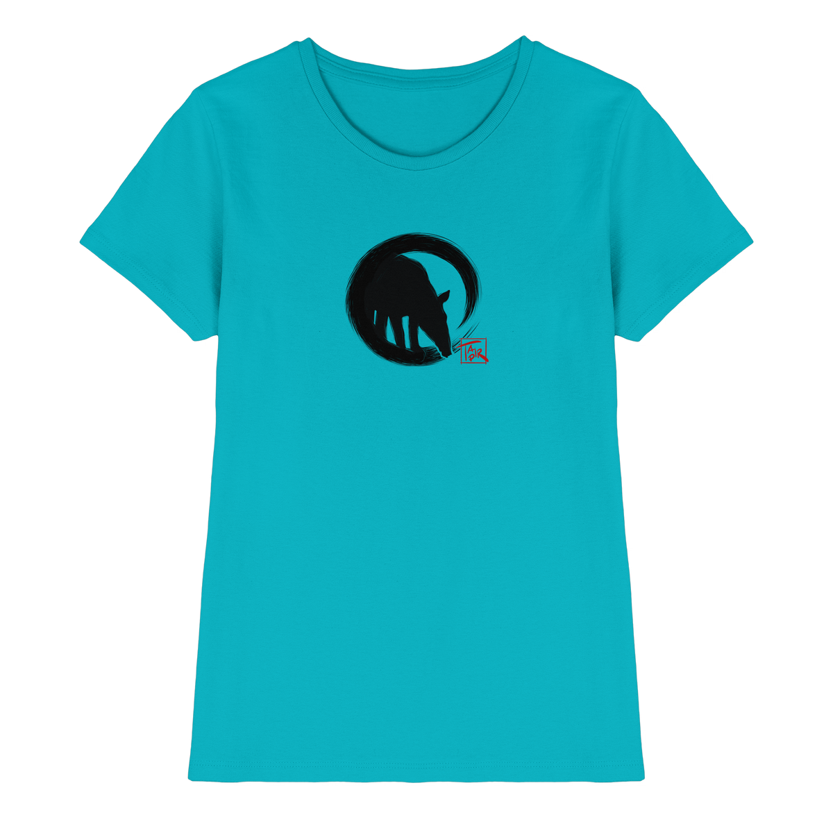 Zen Tapir im japanischen Enso Kreis - Ladies Premium Shirt