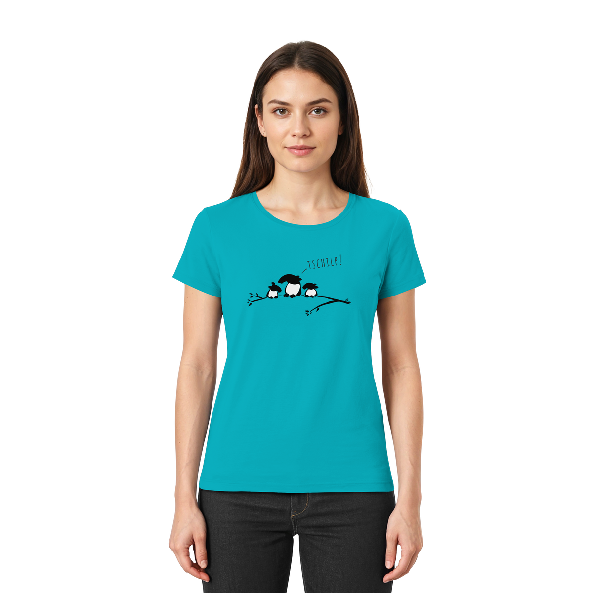 Drei kleine Tapir-Vögel - Ladies Premium Shirt