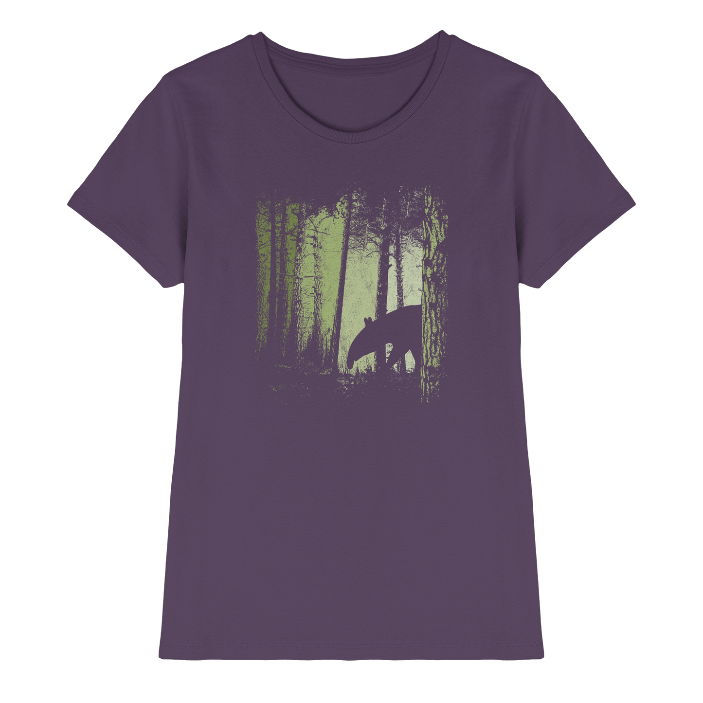 Lässiger Tapir im Zwielicht Wald - Ladies Premium Shirt