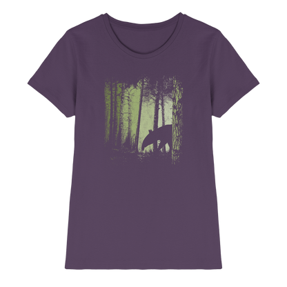 Lässiger Tapir im Zwielicht Wald - Ladies Premium Shirt