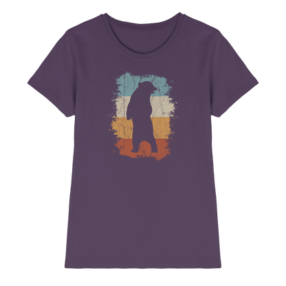 Retro Bären-Silhouette - Ladies Premium Shirt