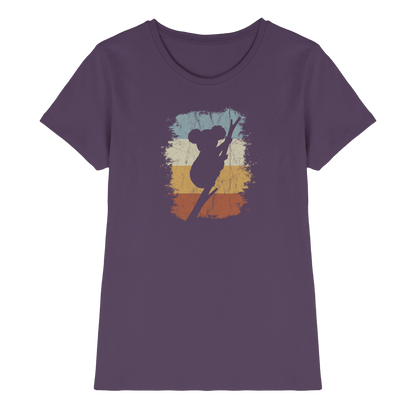 Retro kletternder Koala-Bär - Ladies Premium Shirt