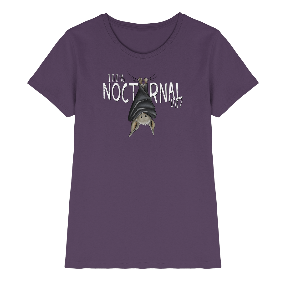 100% nachtaktive Fledermaus - Ladies Premium Shirt
