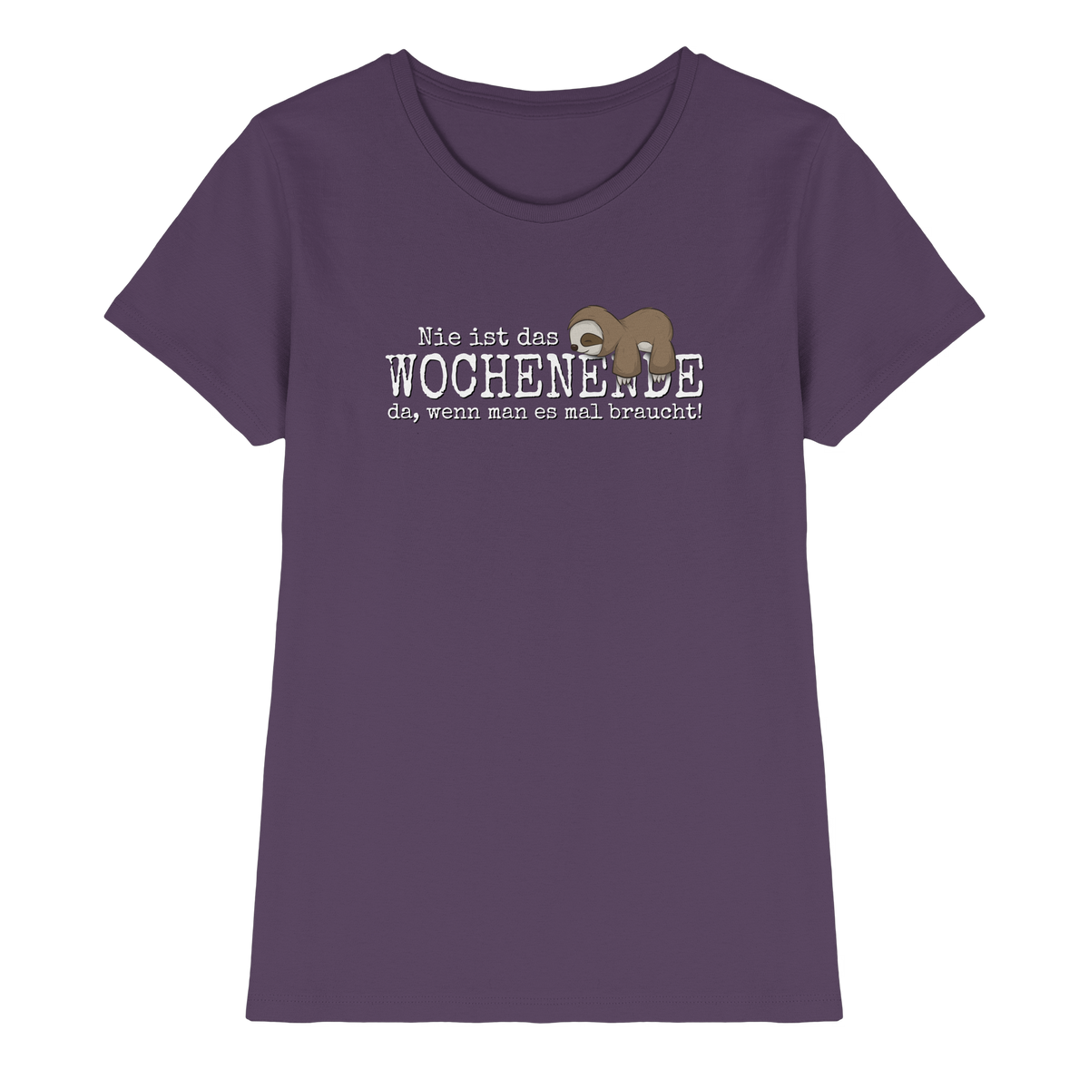 Kawaii Faultier Wochenende - Ladies Premium Shirt