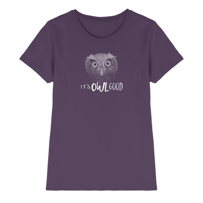 OWL Good | Kritzel-Kunst-Eule - Ladies Premium Shirt