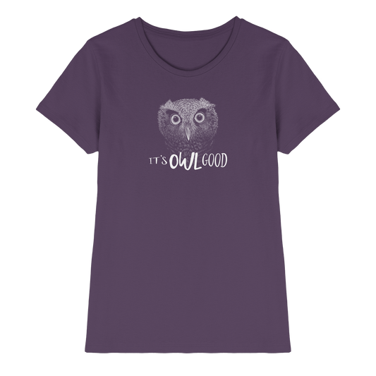 OWL Good | Kritzel-Kunst-Eule - Ladies Premium Shirt