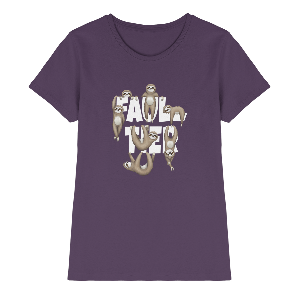 Viele gechillte Faultiere - Ladies Premium Shirt