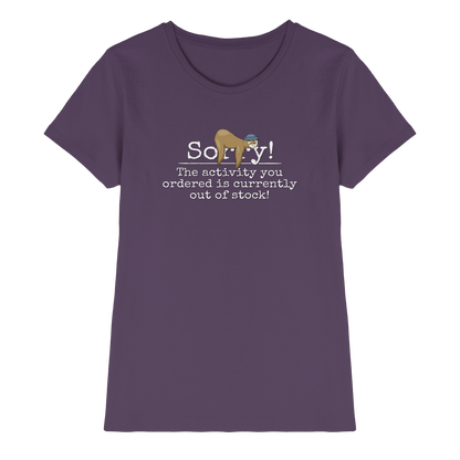 No-Activity Faultier - Ladies Premium Shirt