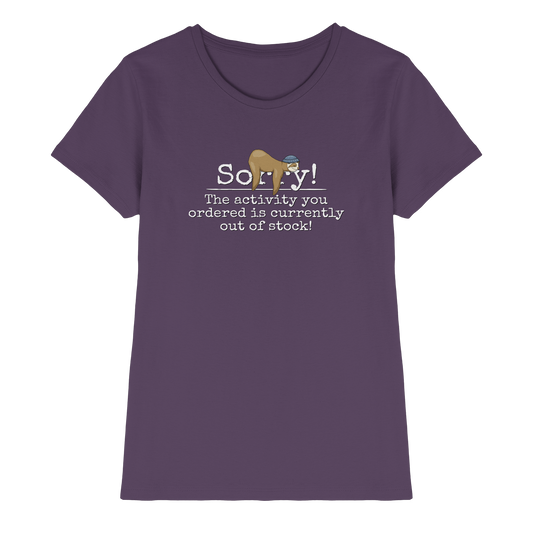 No-Activity Faultier - Ladies Premium Shirt