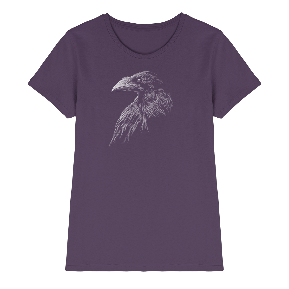 Kritzelkunst Rabe Krähe - Ladies Premium Shirt