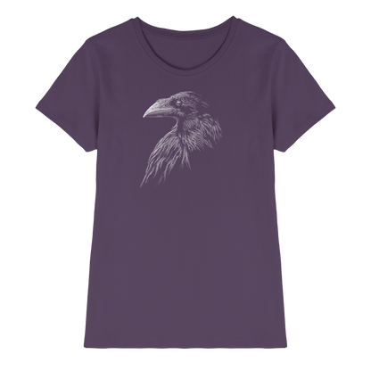 Kritzelkunst Rabe Krähe - Ladies Premium Shirt