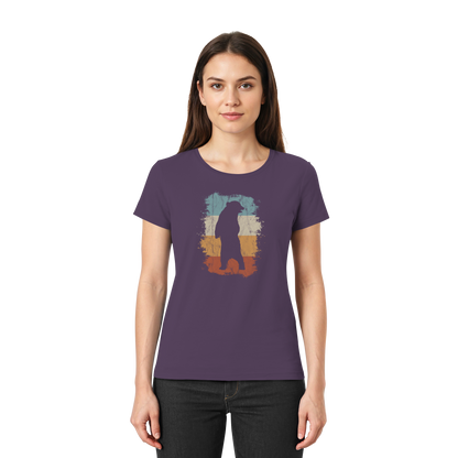 Retro Bären-Silhouette - Ladies Premium Shirt