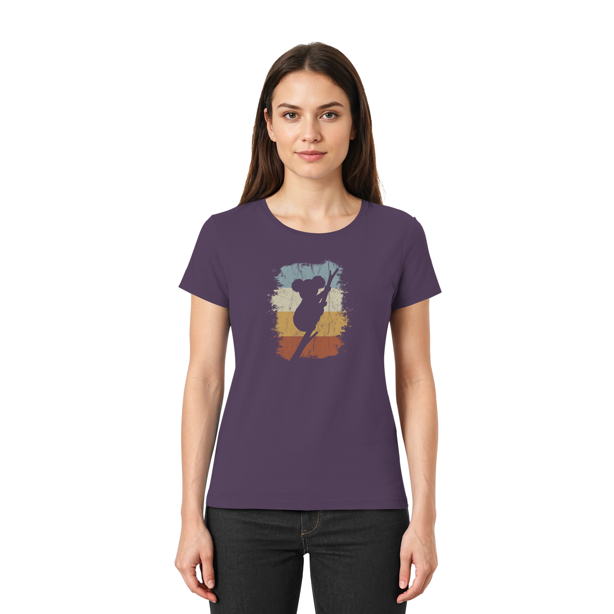 Retro kletternder Koala-Bär - Ladies Premium Shirt