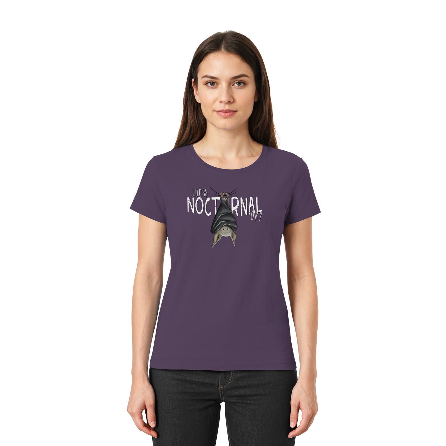 100% nachtaktive Fledermaus - Ladies Premium Shirt