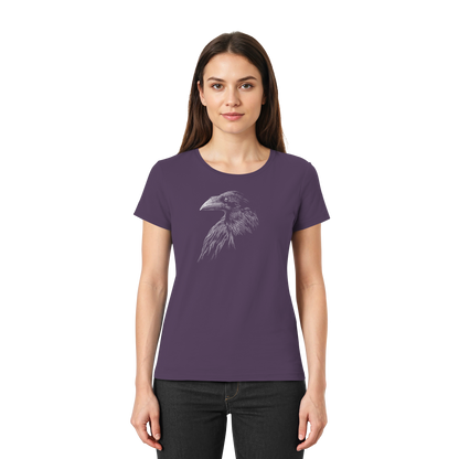 Kritzelkunst Rabe Krähe - Ladies Premium Shirt
