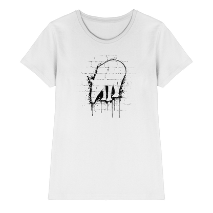 Urban Street Art Tapir Silhouette - Ladies Premium Shirt