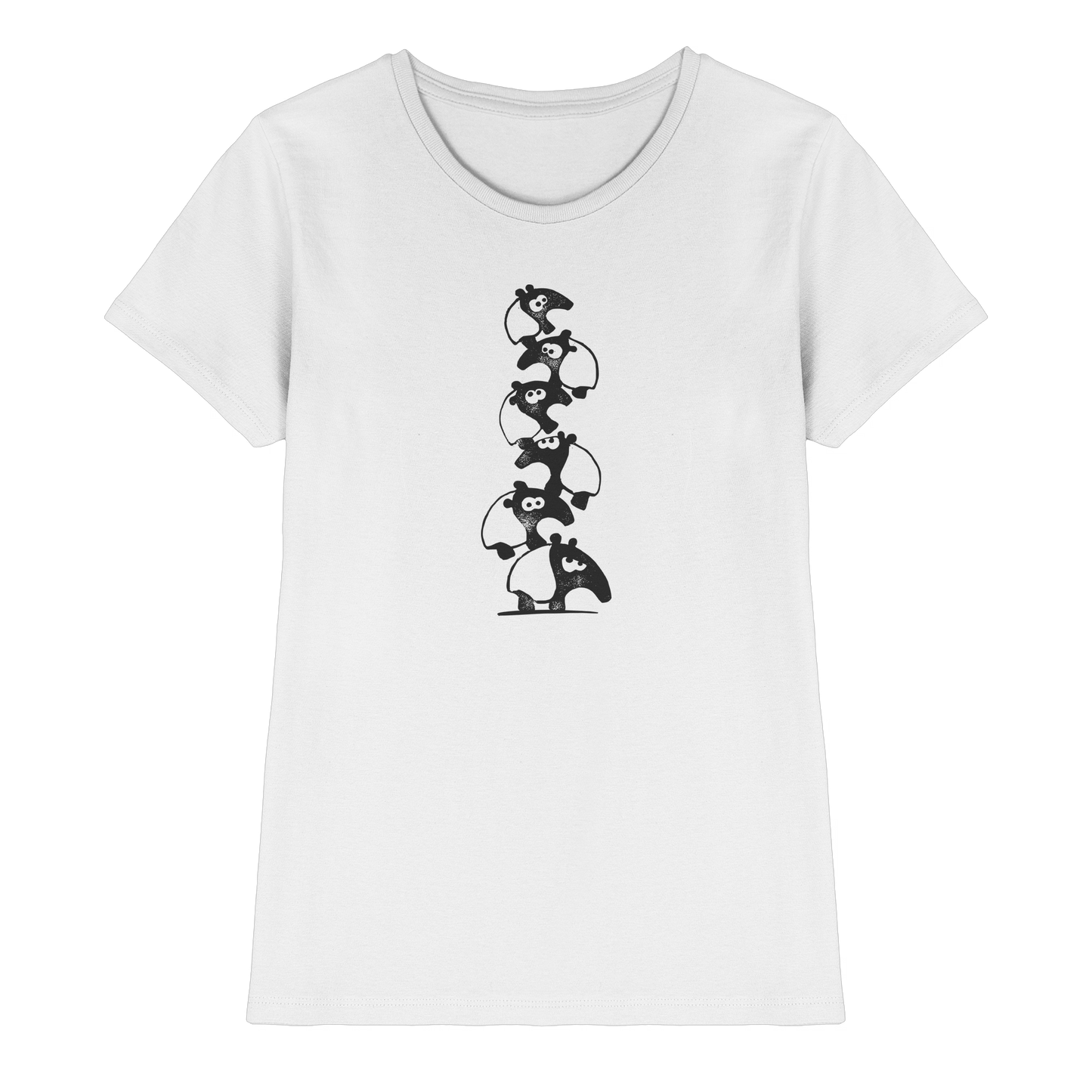 Lustiger Haufen aus Schabracken-Tapiren - Ladies Premium Shirt