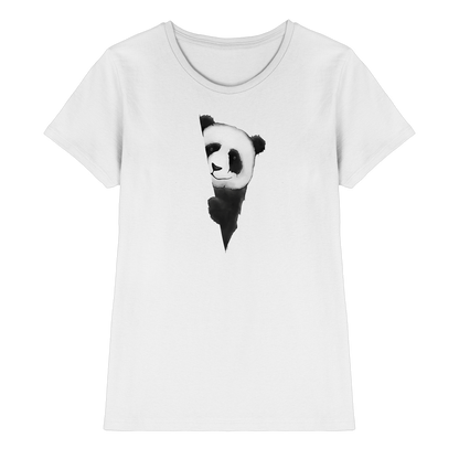 Panda Bär Illustration - Ladies Premium Shirt