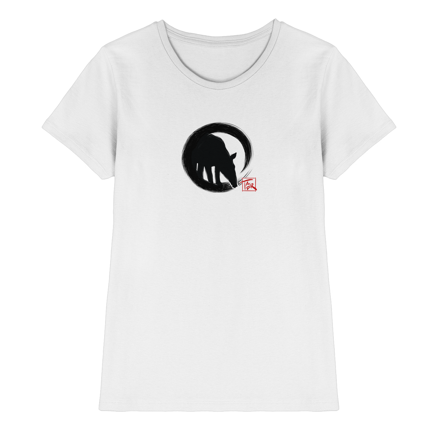 Zen Tapir im japanischen Enso Kreis - Ladies Premium Shirt