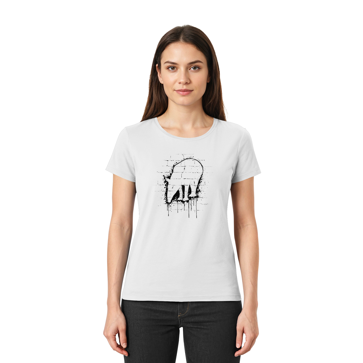 Urban Street Art Tapir Silhouette - Ladies Premium Shirt
