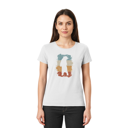 Retro Bären-Silhouette - Ladies Premium Shirt