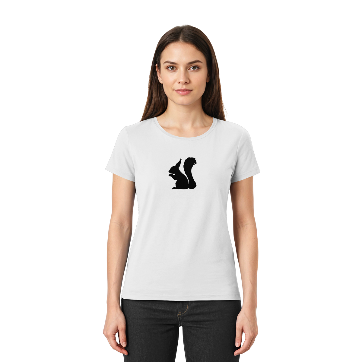 Eichhörnchen Silhouette - Ladies Premium Shirt