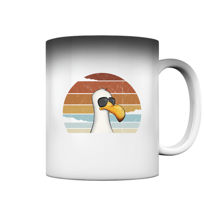 Cool lässige Retro Möwe - Magic Mug