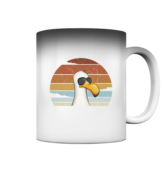 Cool lässige Retro Möwe - Magic Mug