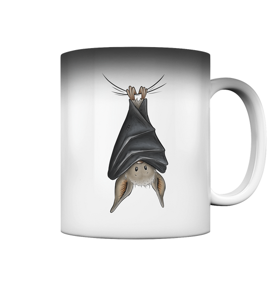 Lustig chillende Fledermaus - Magic Mug