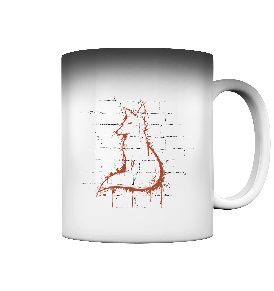 Street Art Fuchs Silhouette - Magic Mug