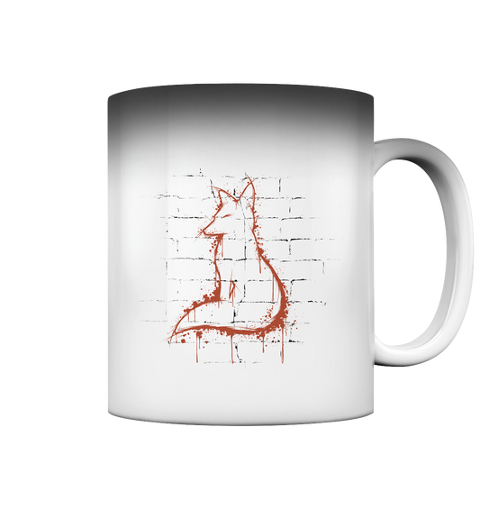 Street Art Fuchs Silhouette - Magic Mug