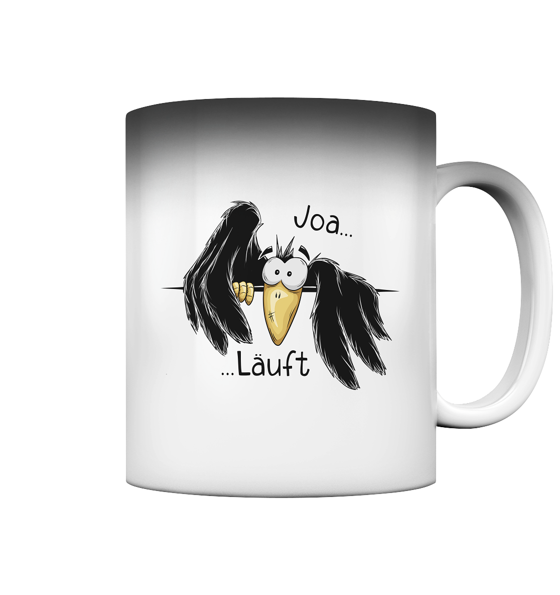 Joa Läuft Krähe gechillter Rabe - Magic Mug
