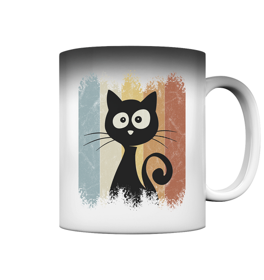 Retro Katze Silhouette - Magic Mug