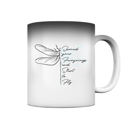 Breite die Flügel aus und flieg los | Libelle - Magic Mug