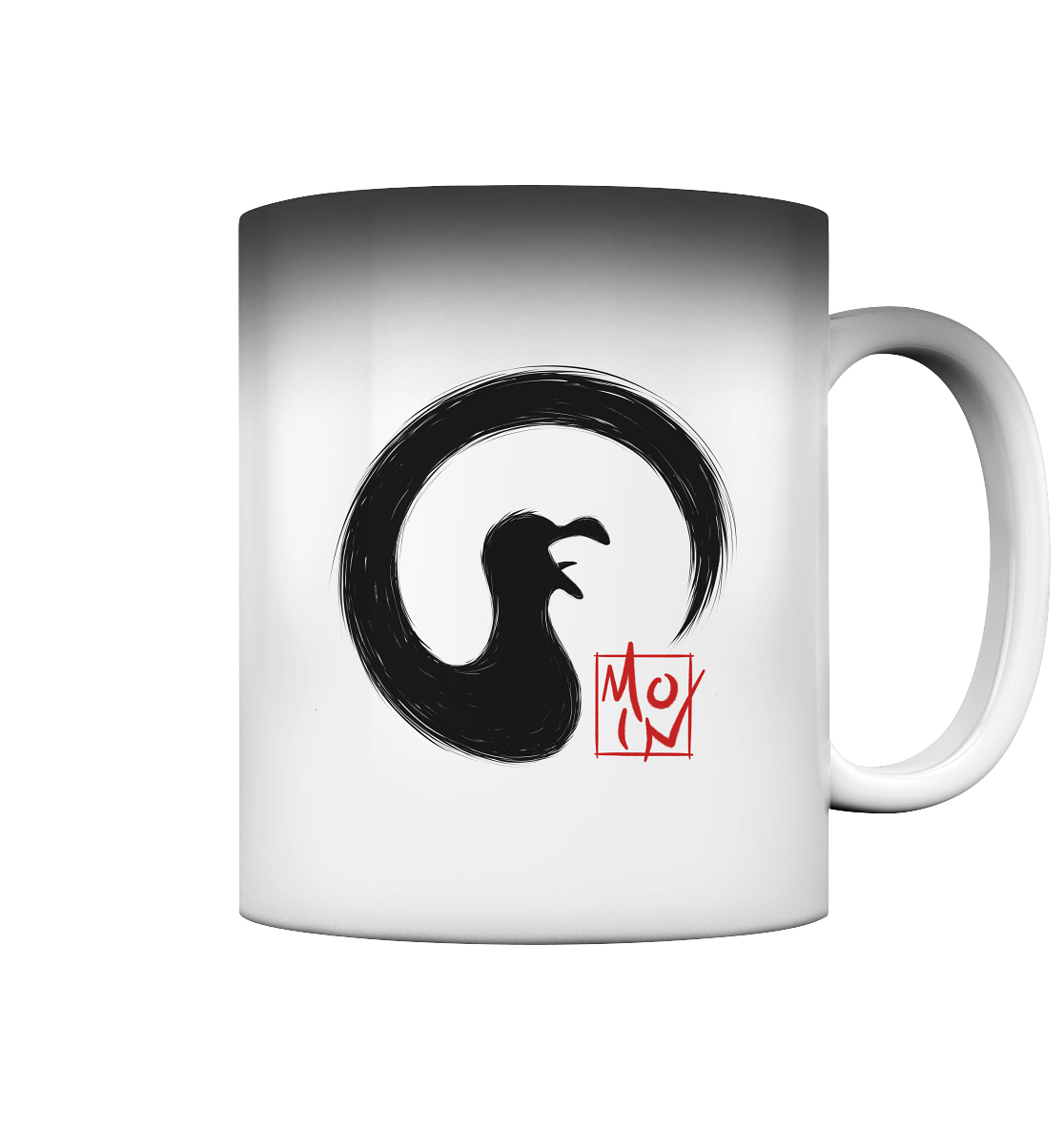 Moin kreischende japanische Enso Möwe - Magic Mug