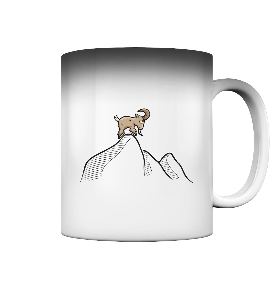 Ziegenbock in den Bergen - Magic Mug