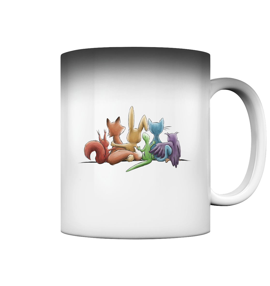 Regenbogen Tiere für Freundschaft, Toleranz und Vielfalt - Magic Mug