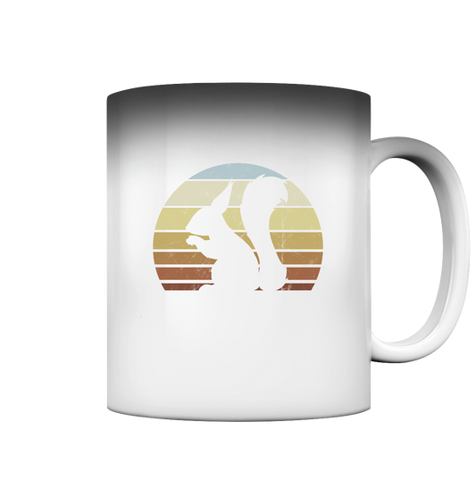 Retro Eichhörnchen Silhouette - Magic Mug