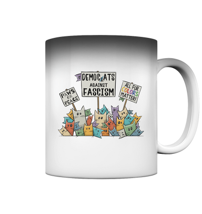 Demo-Katzen gegen Faschismus und für Vielfalt - Magic Mug