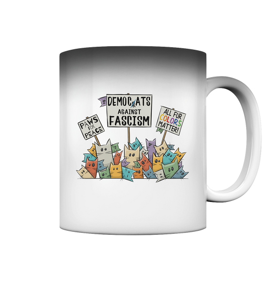 Demo-Katzen gegen Faschismus und für Vielfalt - Magic Mug