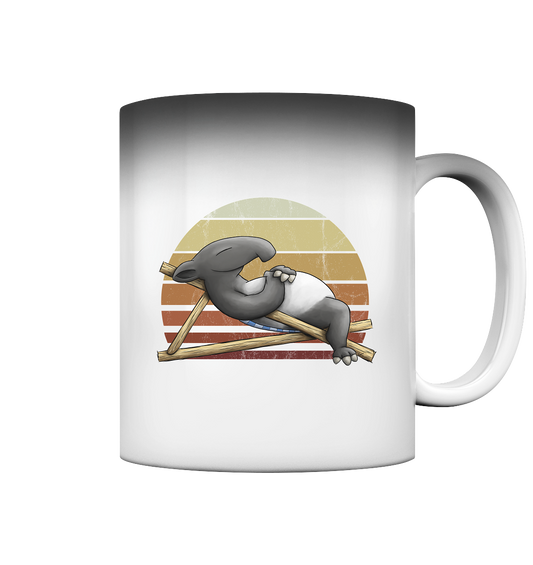 Lässiger Retro Sundown Tapir - Magic Mug