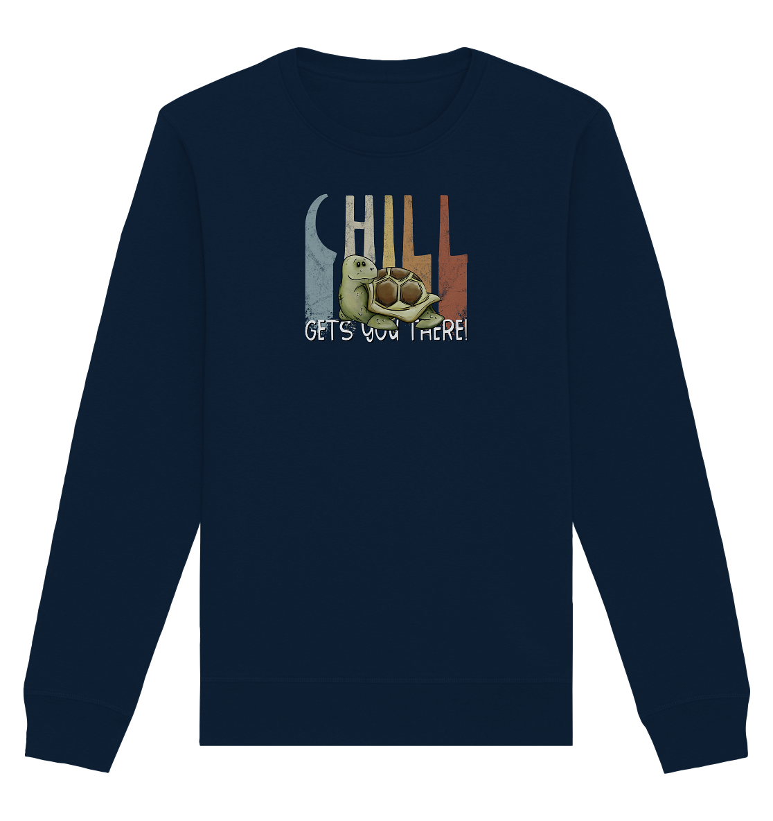 Gechillt gemütliche Schildkröte - Organic Basic Unisex Sweatshirt