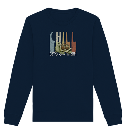 Gechillt gemütliche Schildkröte - Organic Basic Unisex Sweatshirt