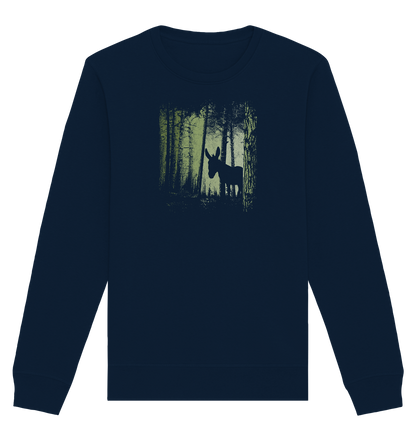 Esel im Zwielicht-Wald - Organic Basic Unisex Sweatshirt