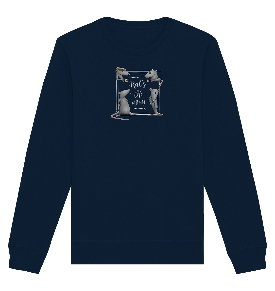 Rat’s The Way Kaffeehaus Ratten - Organic Basic Unisex Sweatshirt
