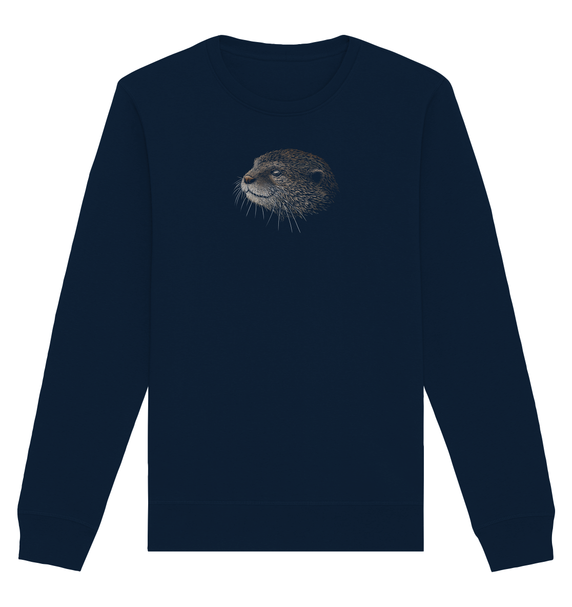 Otter Bleistift Zeichnung KritzelKunst - Organic Basic Unisex Sweatshirt